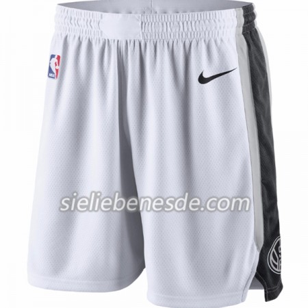 San Antonio Spurs Weiß Nike Herren Kurze Hose Swingman